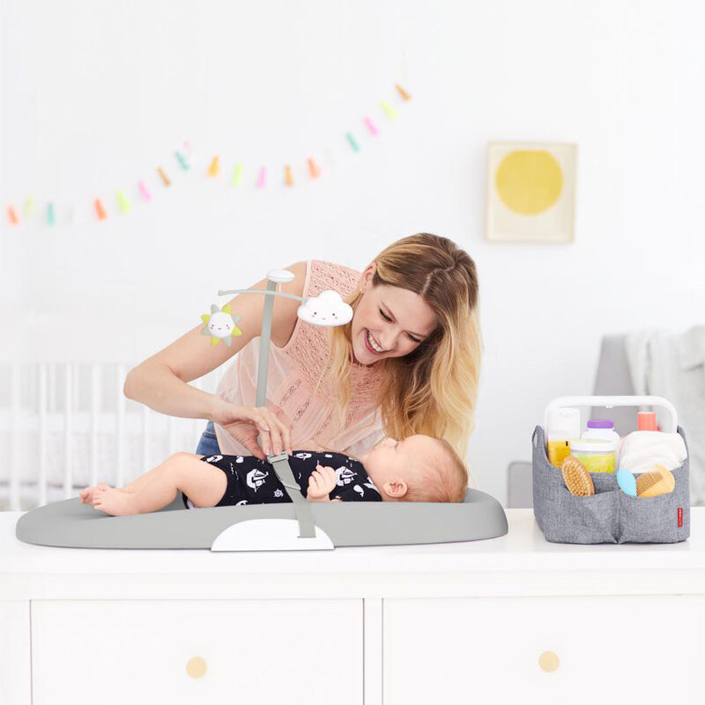Skip Hop Nursery Style Wipe Clean Changing Pad | Grey
