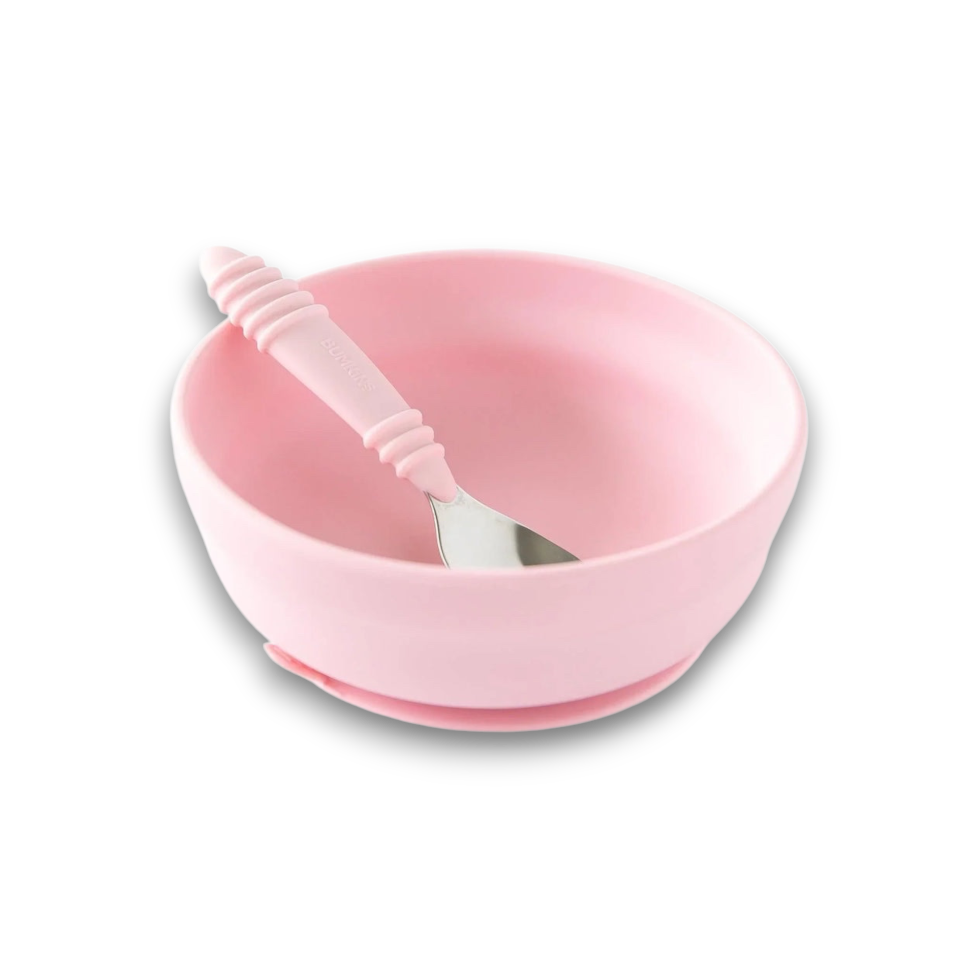 Silicone grip bowl pink
