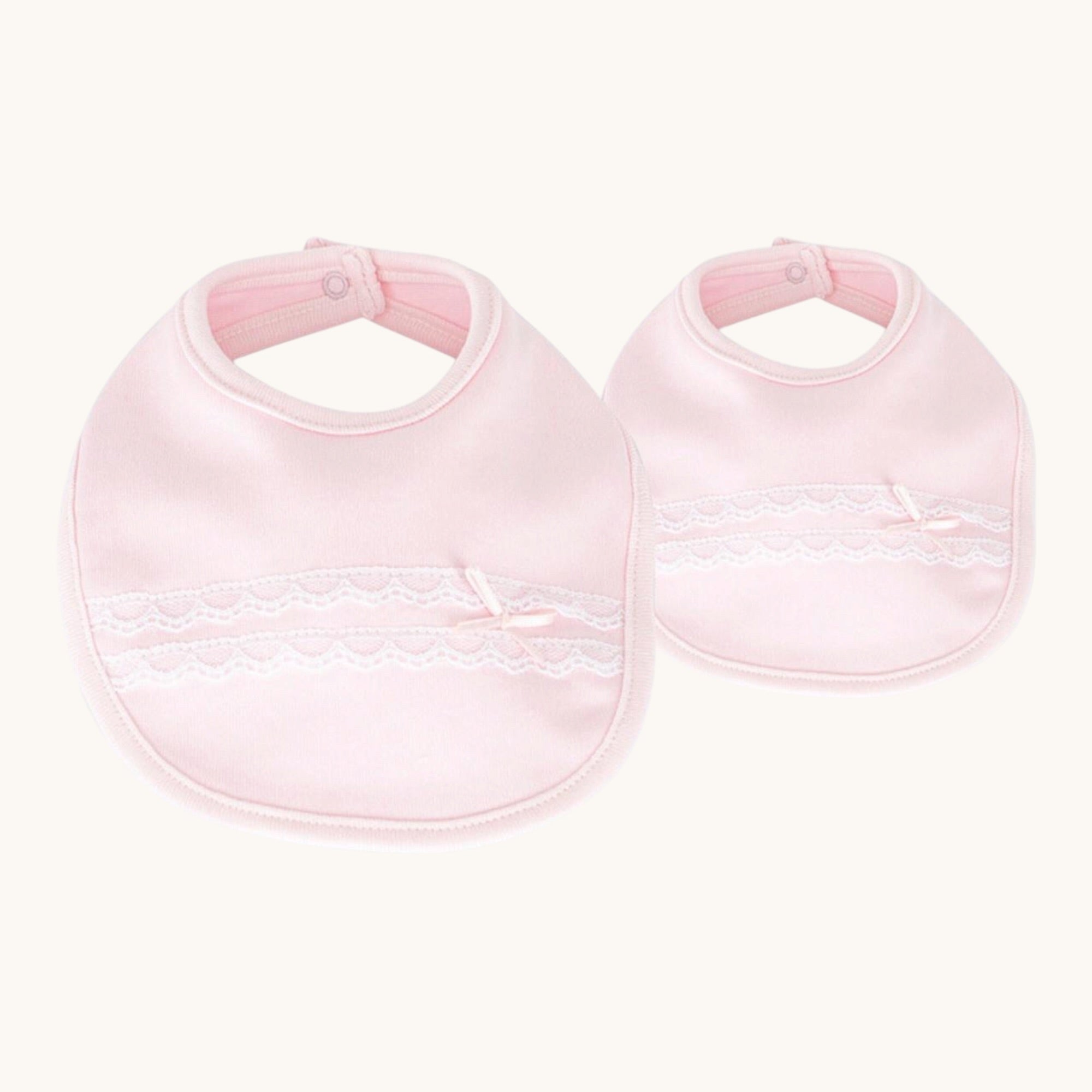 Fabric bibs - 2 Pack - Rosa