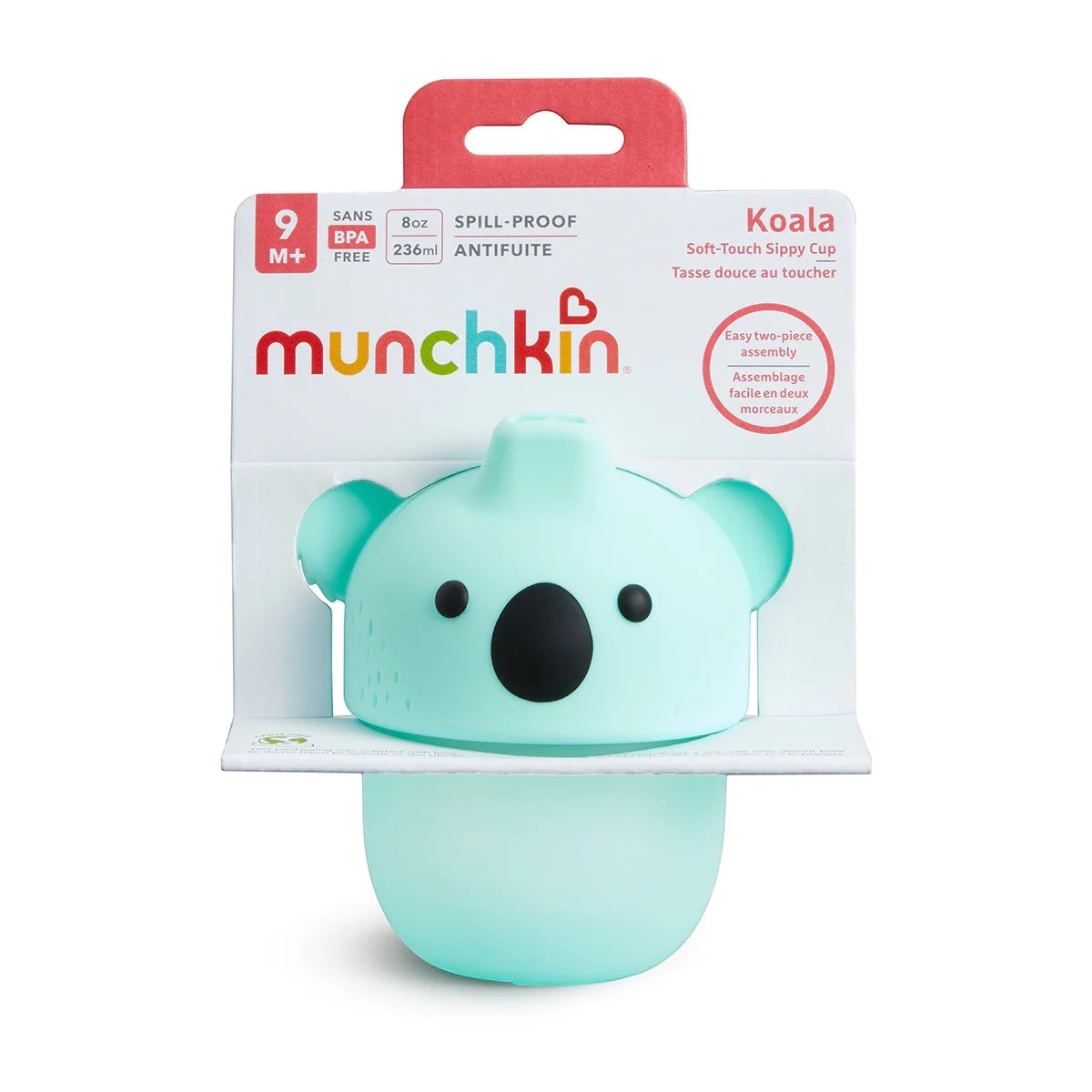 Koala soft-touch spill-proof sippy cup