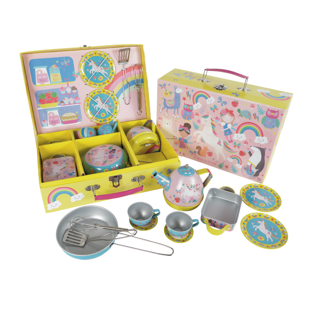 Musical Tea Set 12 Piece - Rainbow Fairy