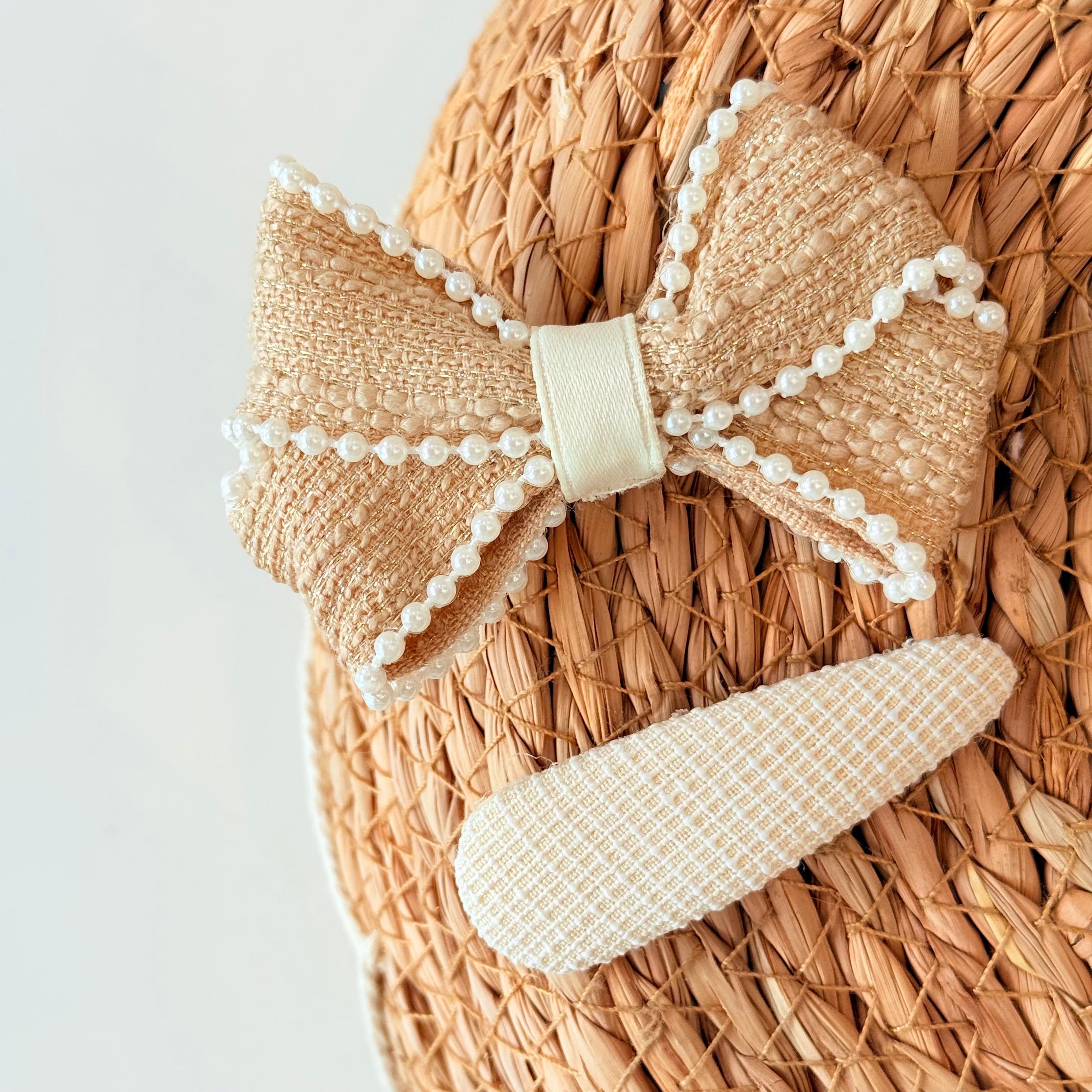 Hazelnut Pearl bow