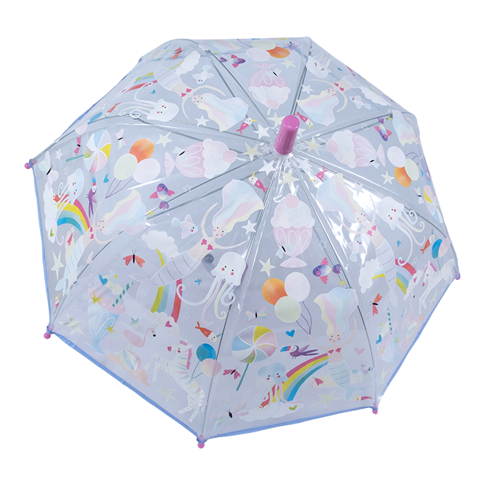 Clear Colour Changing Umbrella - Fantasy
