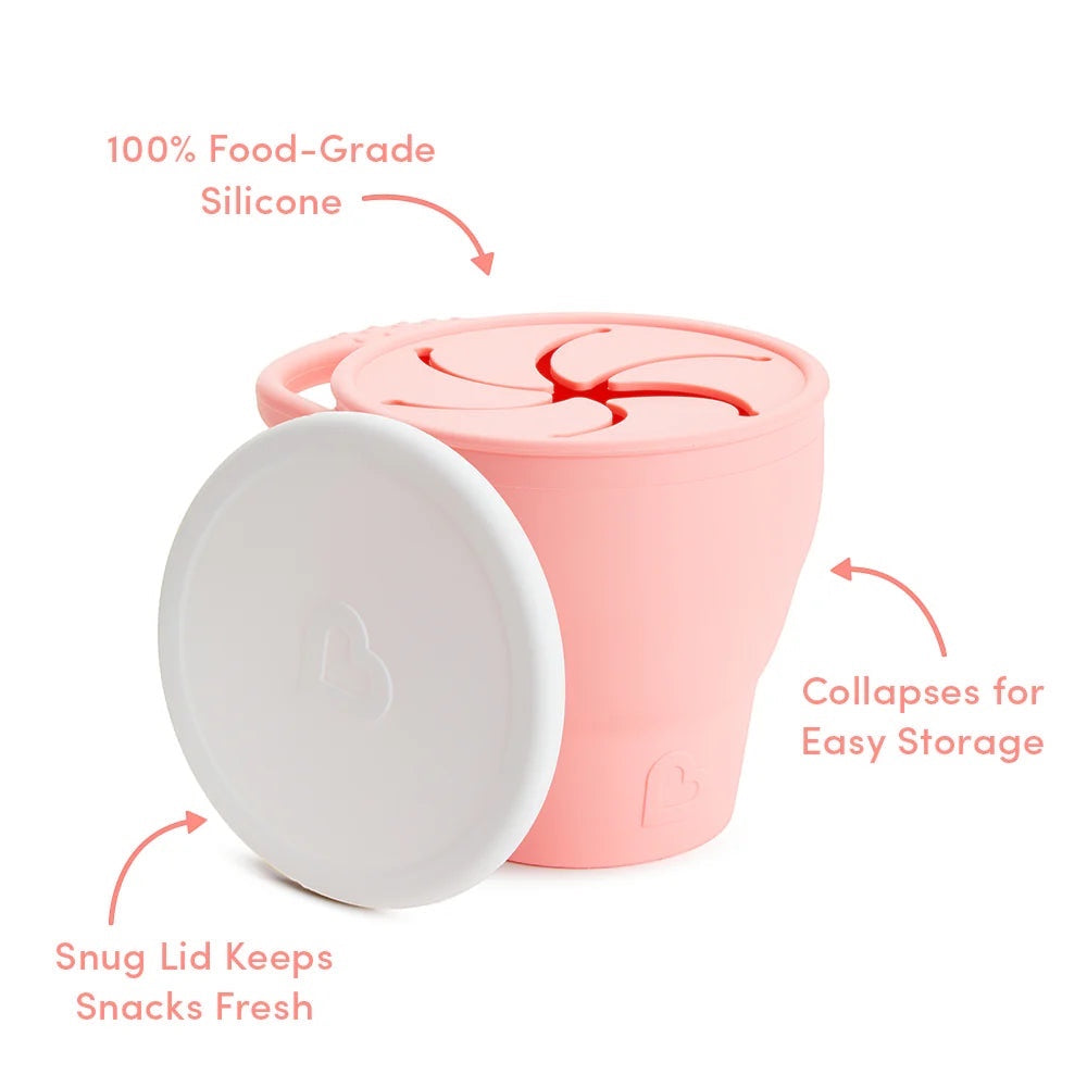 Snack catcher with lid