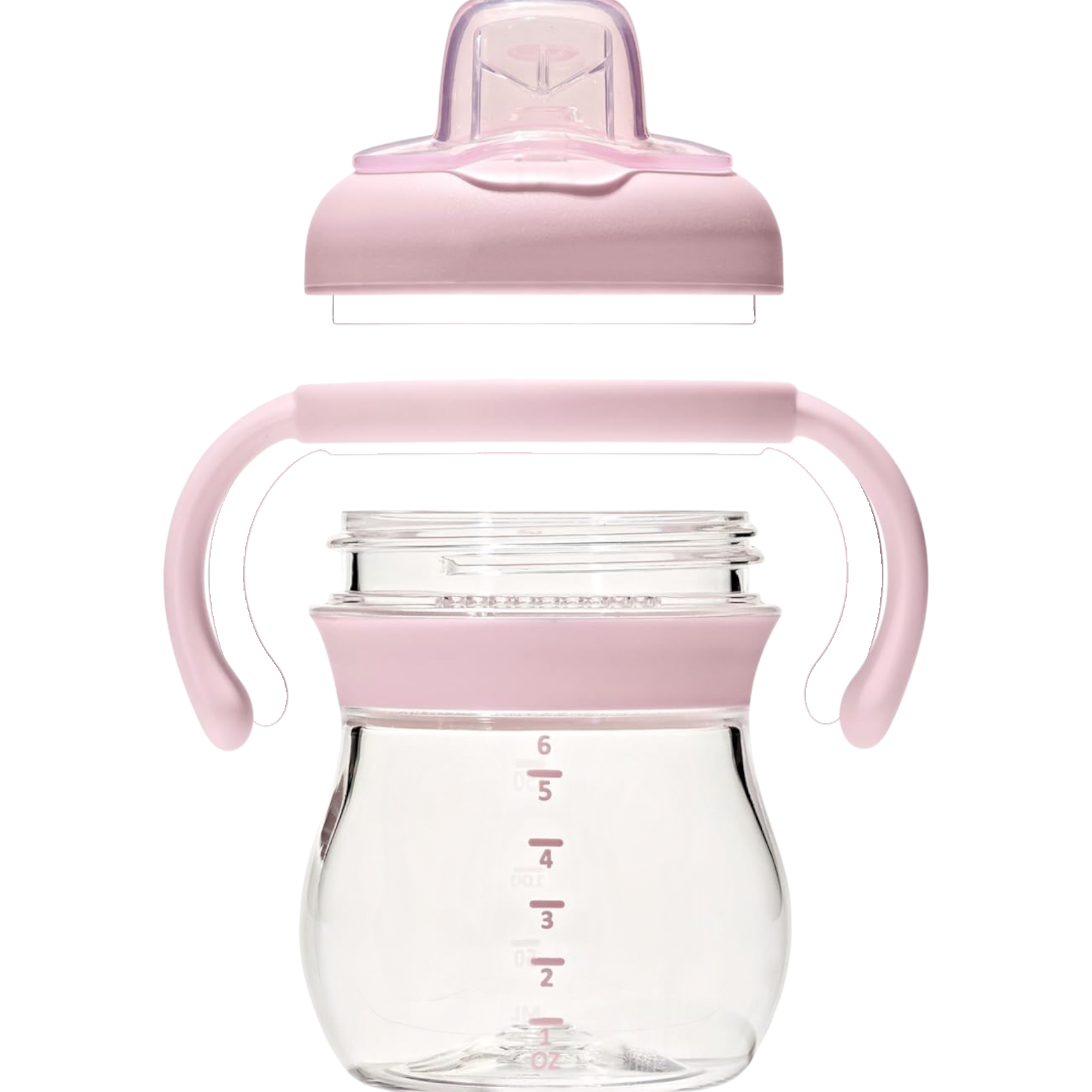 Transitions soft spout sippy cup with removable handles 6 oz blossom