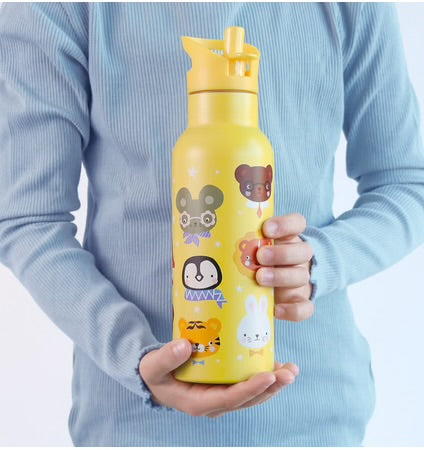Stainless steel drink bottle: ANIMAL FRIENDS