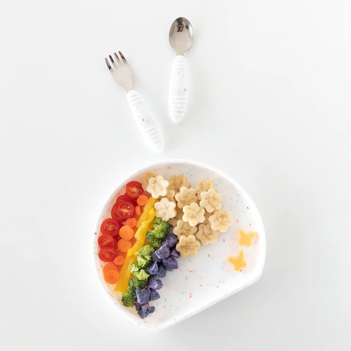 Silicone grip plate vanilla sprinkle