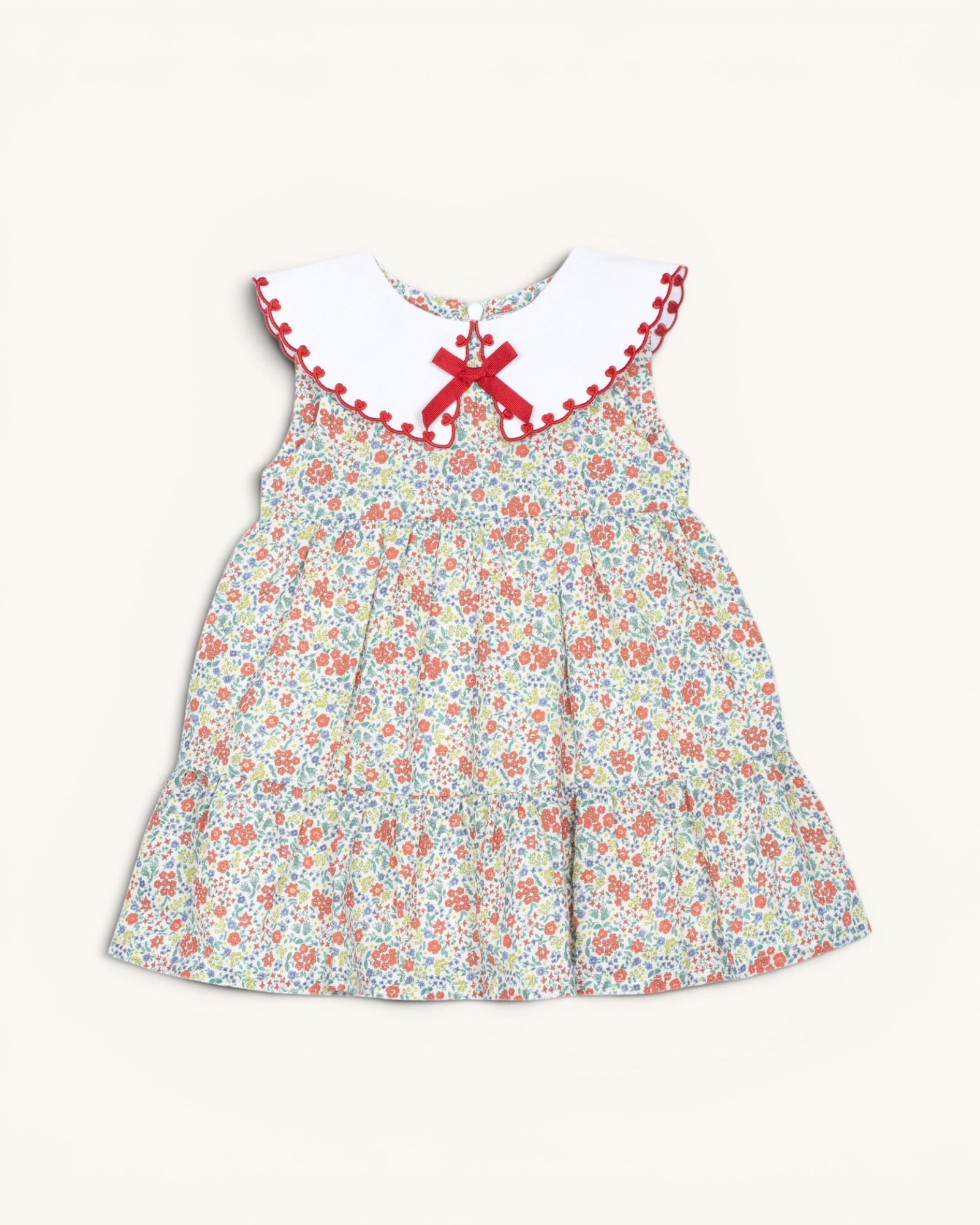 Cerise Smocked Dress