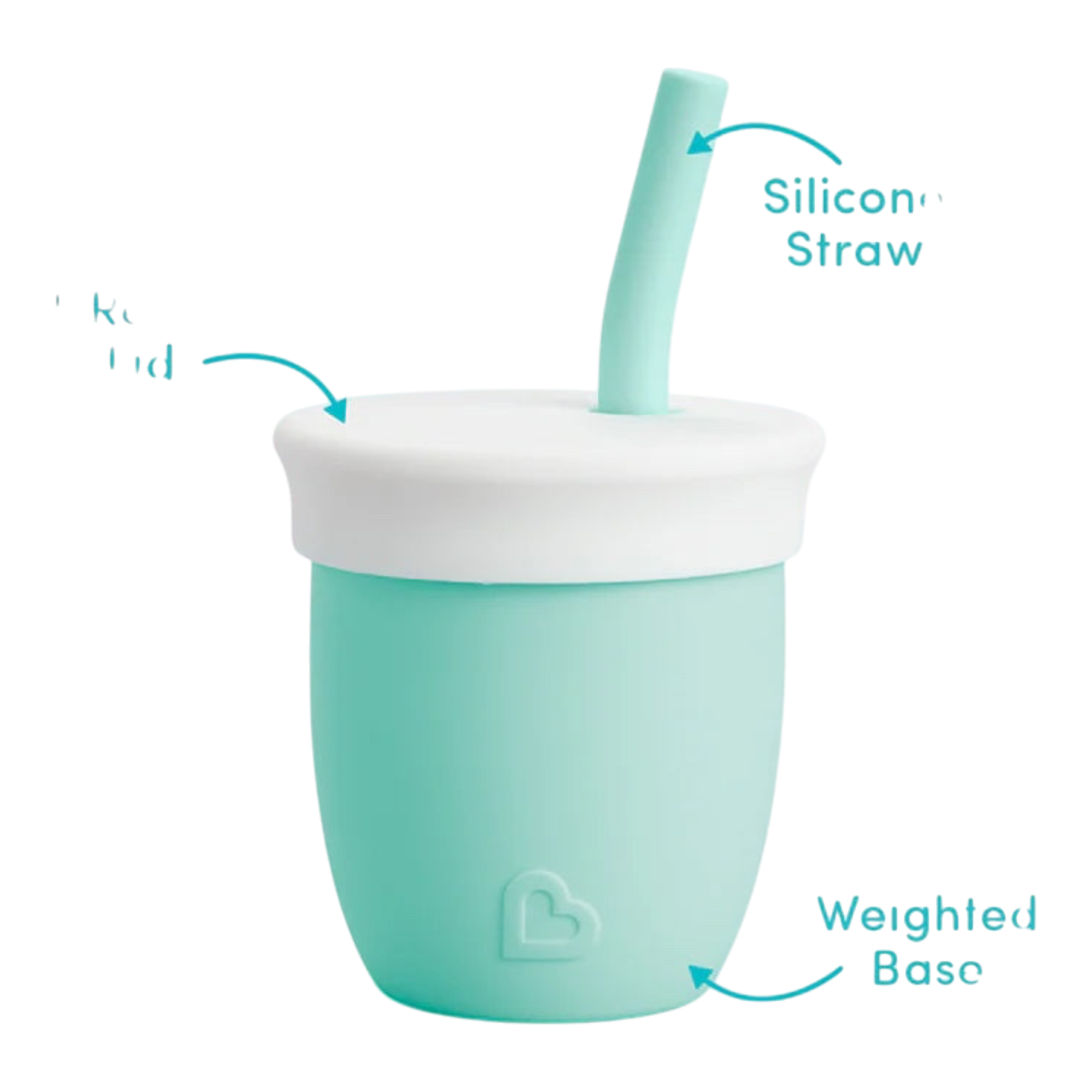 Training cup with straw