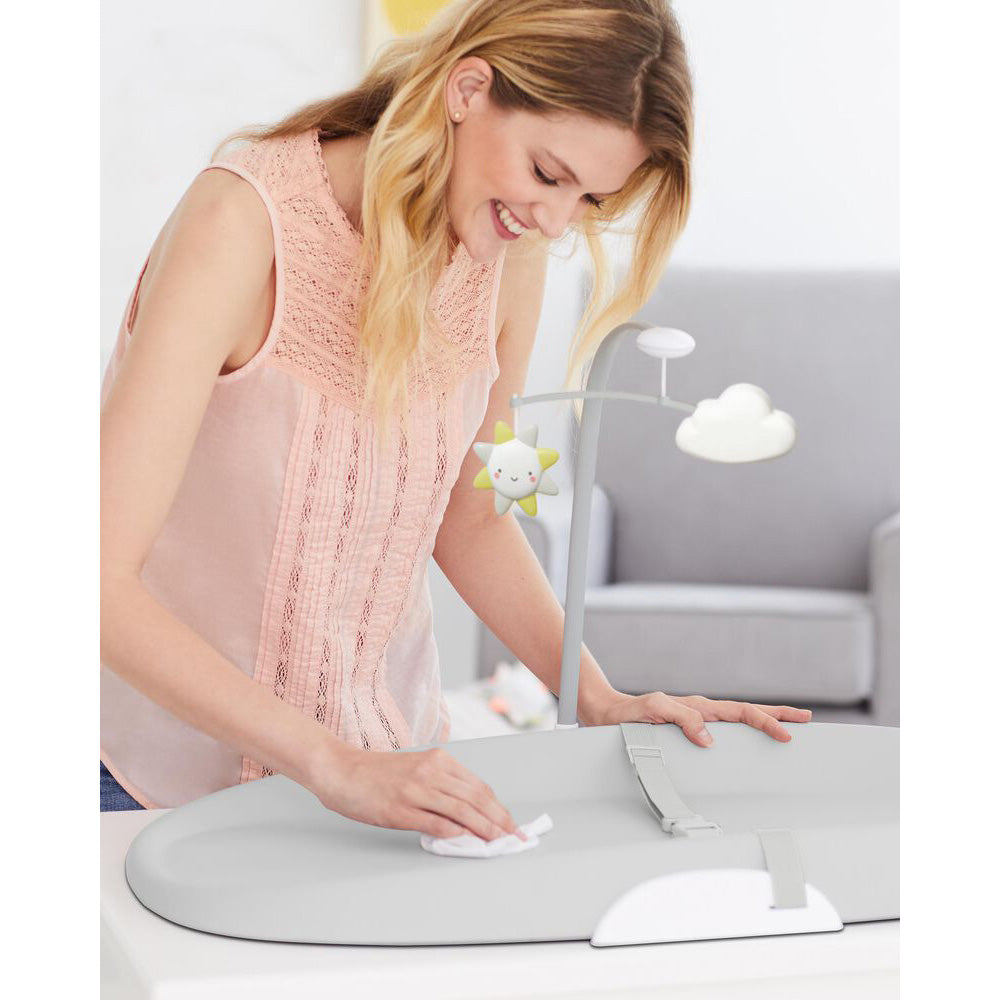 Skip Hop Nursery Style Wipe Clean Changing Pad | Grey