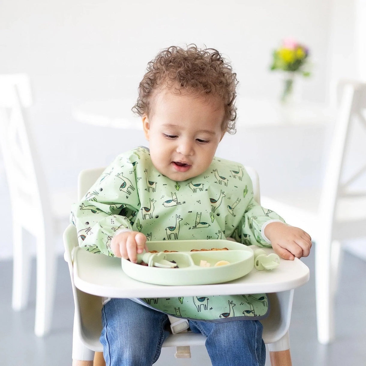 Silicone grip dish sage