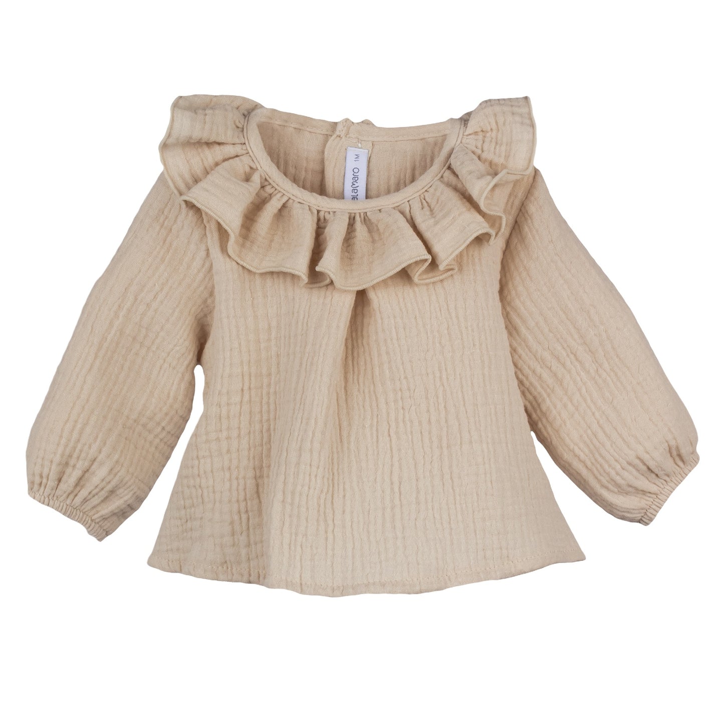 Blusa Cuello Volante Arena Estena