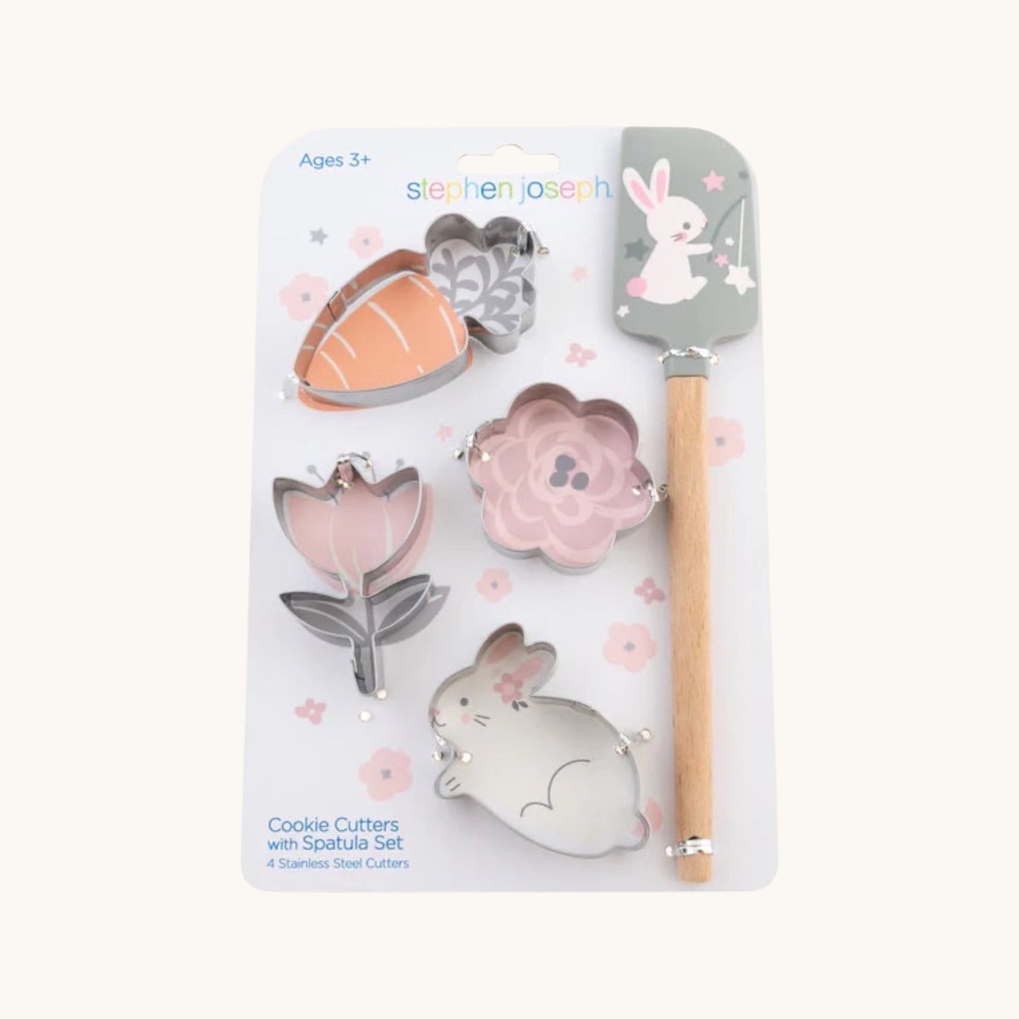 Set de cortadores de galletas con espátula - conejo