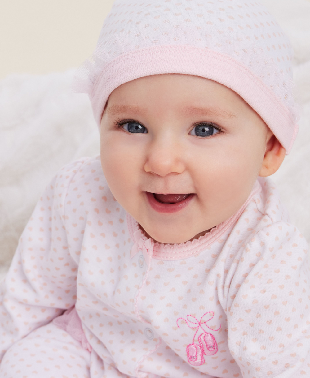 Ballerina Footed One-Piece And Hat