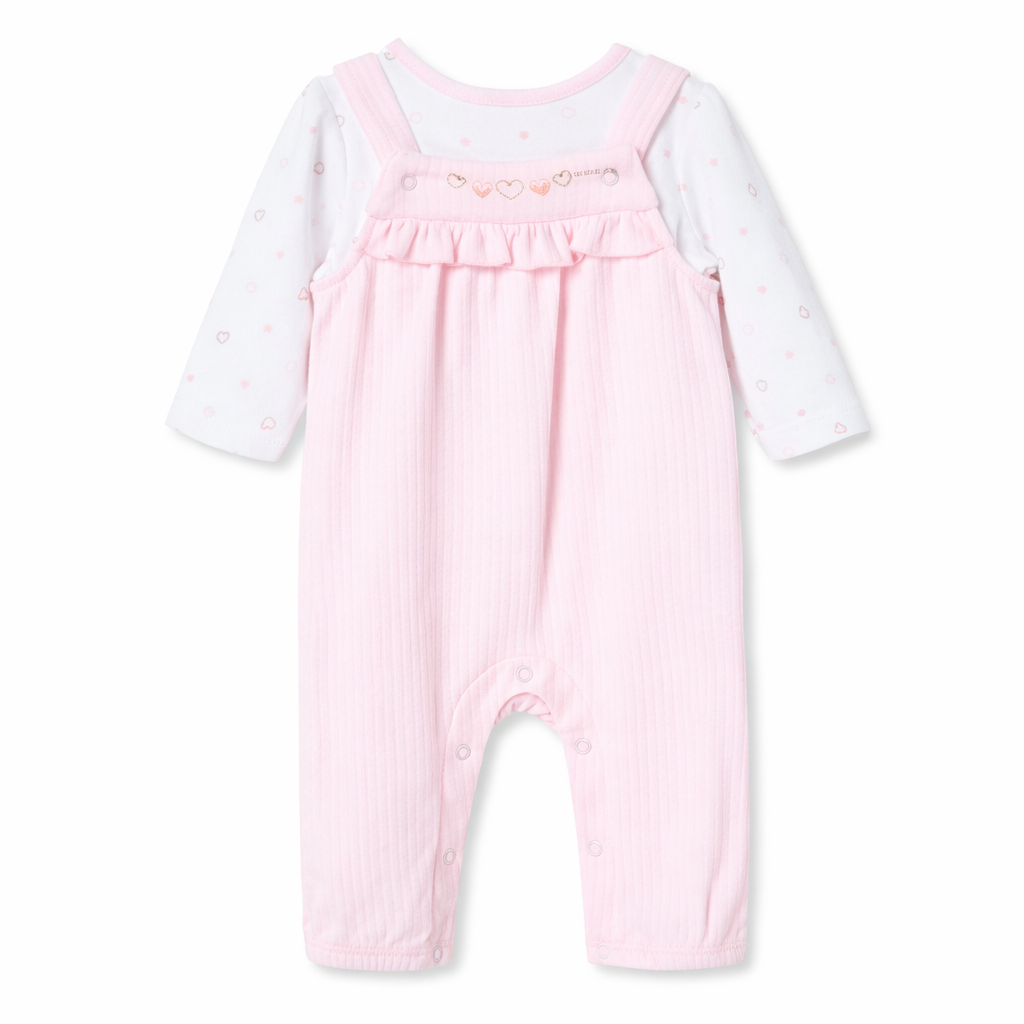 Blusa y overol rosado