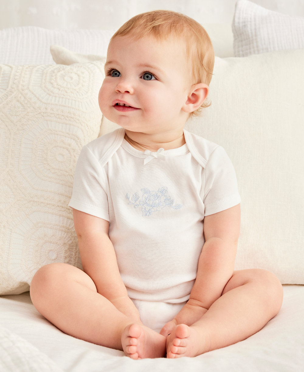 Blue Roses 3-Pack Bodysuits