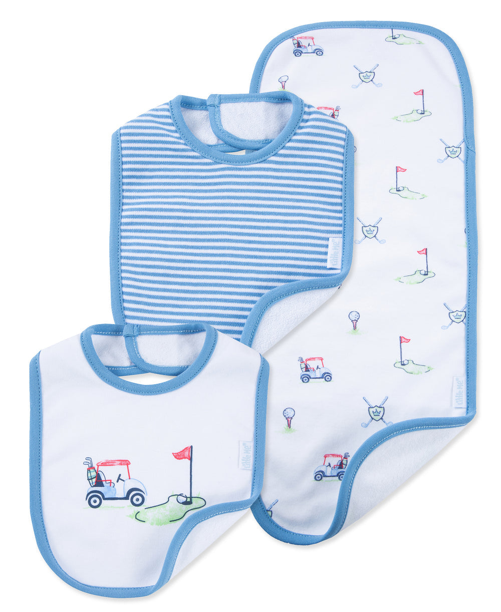Golf Club Bib & Burp Set