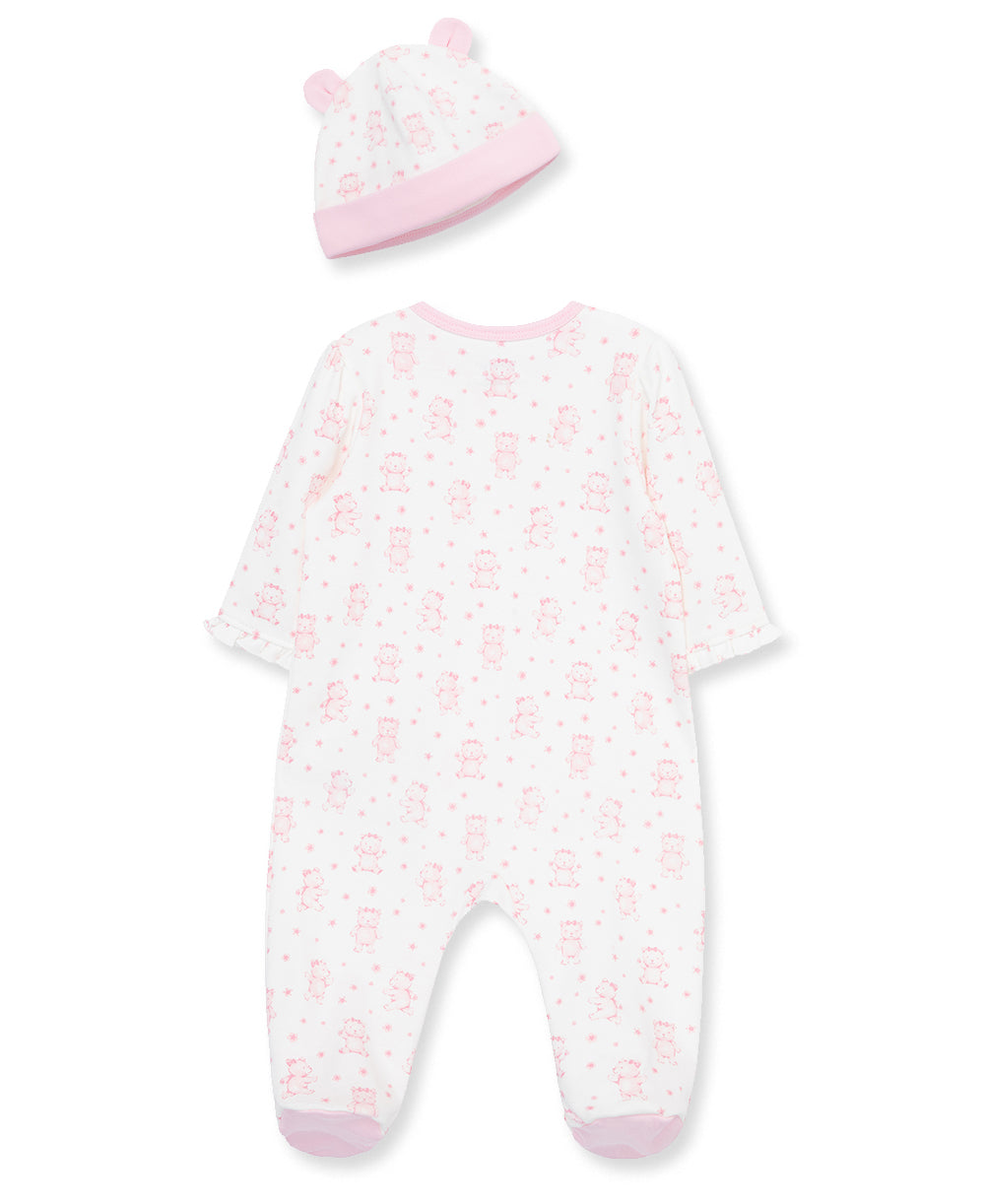 Bear 2-Way-Zip Footie & Hat