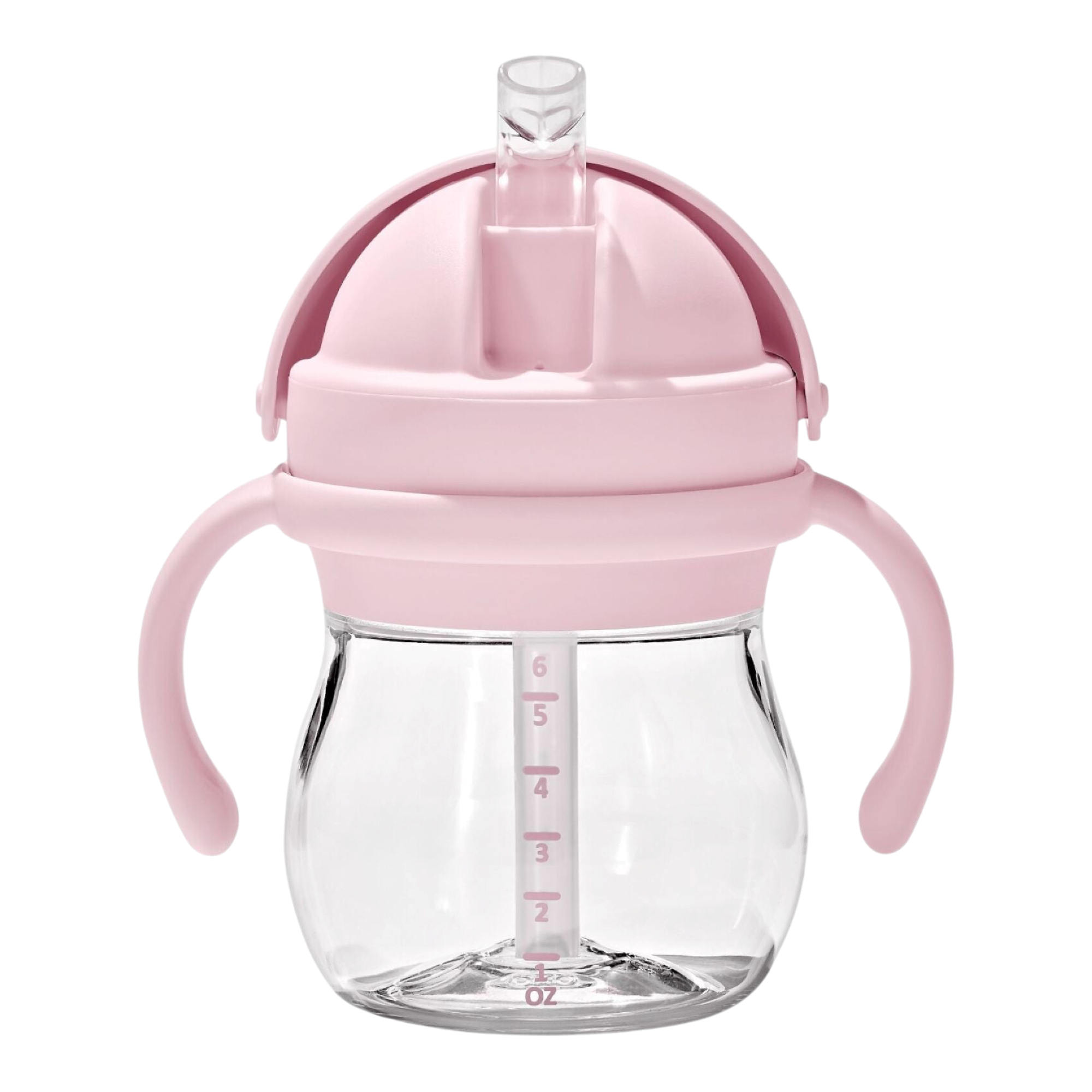 Transitions straw cup with removable handles 6 oz blossom