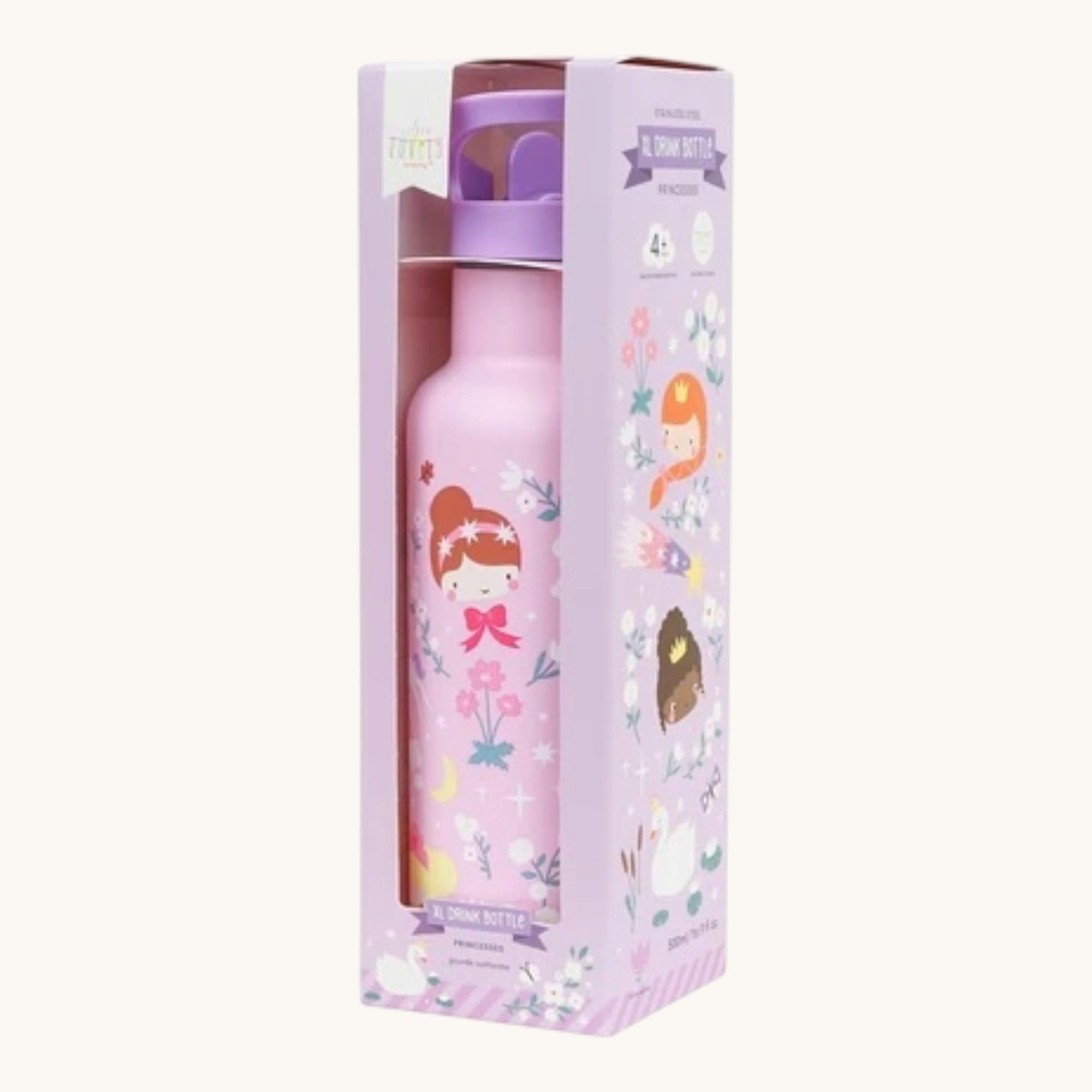 Stainless steel drink bottle: PRINCESSES
