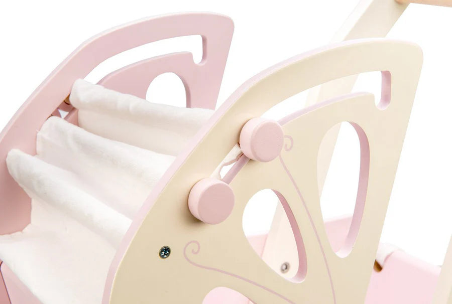 Retro Wooden Doll Pram