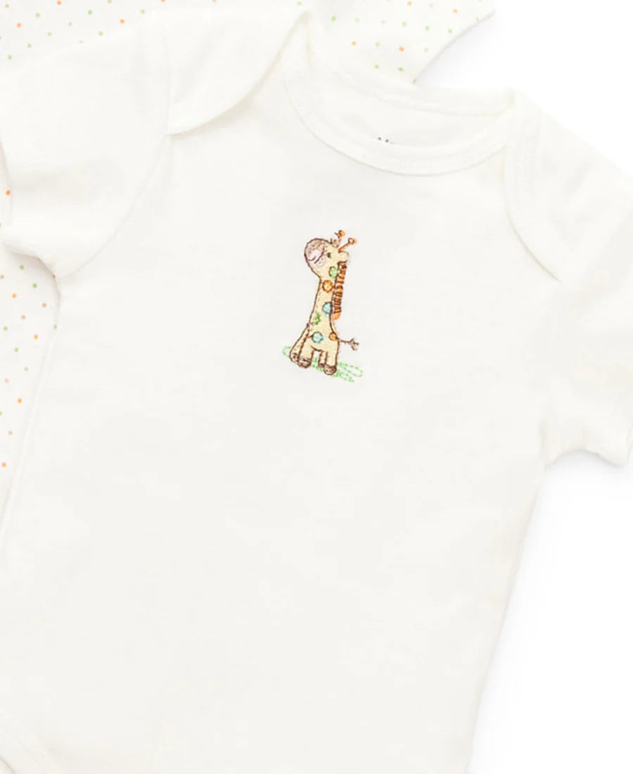 Giraffe 3pk Bodysuit