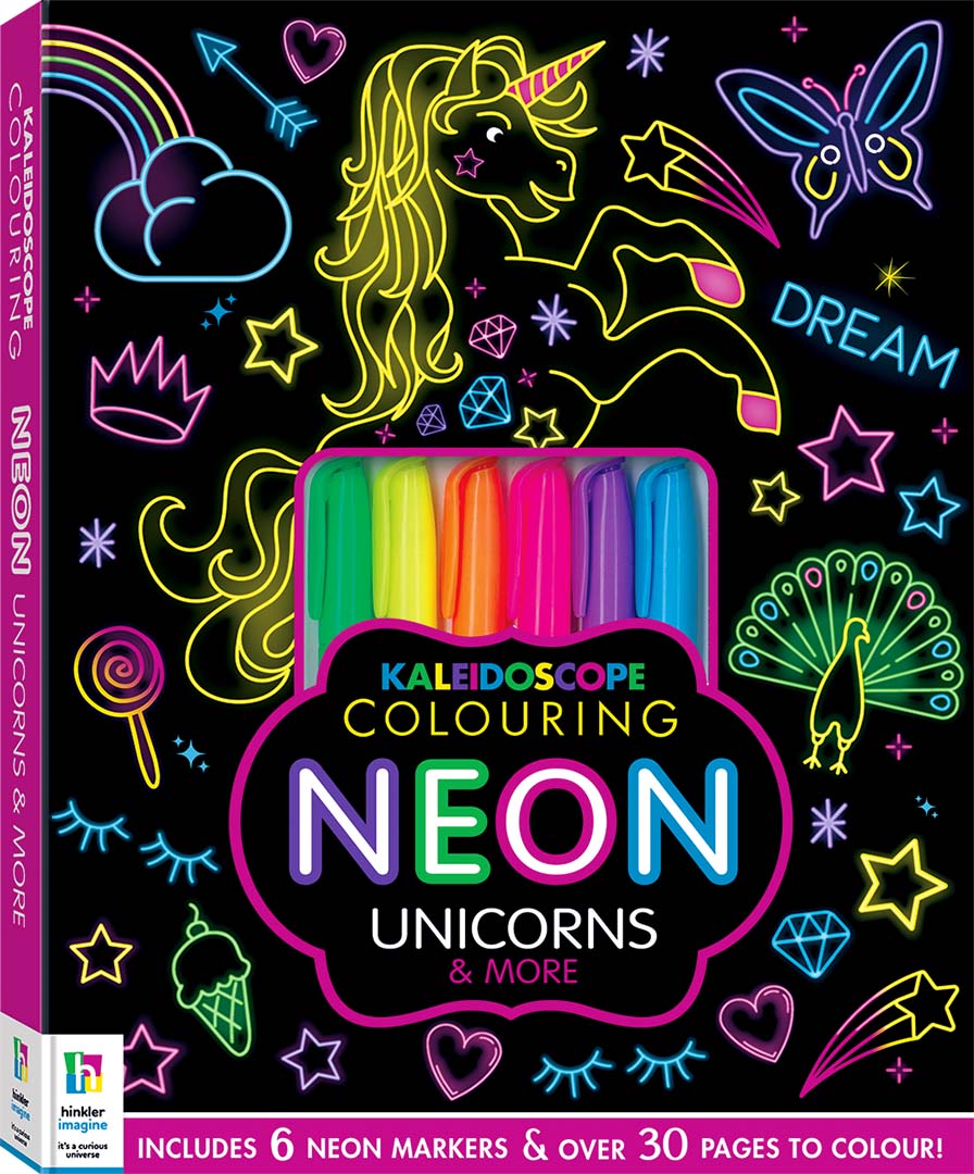 Kaleidoscope Colouring Kits: Neon Unicorns and More