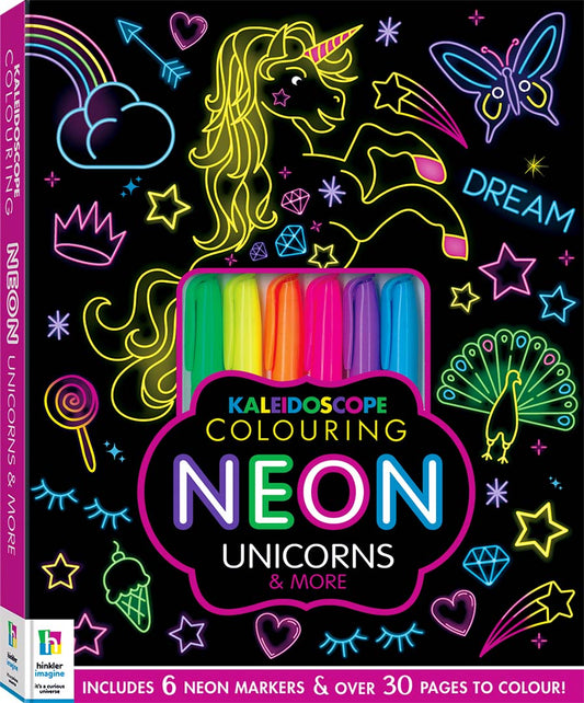 Kaleidoscope Colouring Kits: Neon Unicorns and More