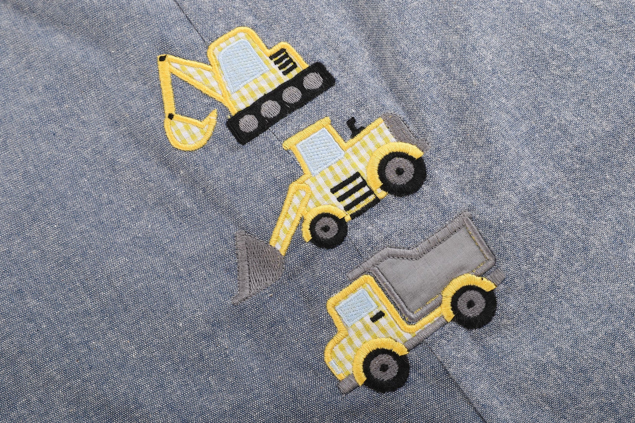 Gray Construction Shortalls