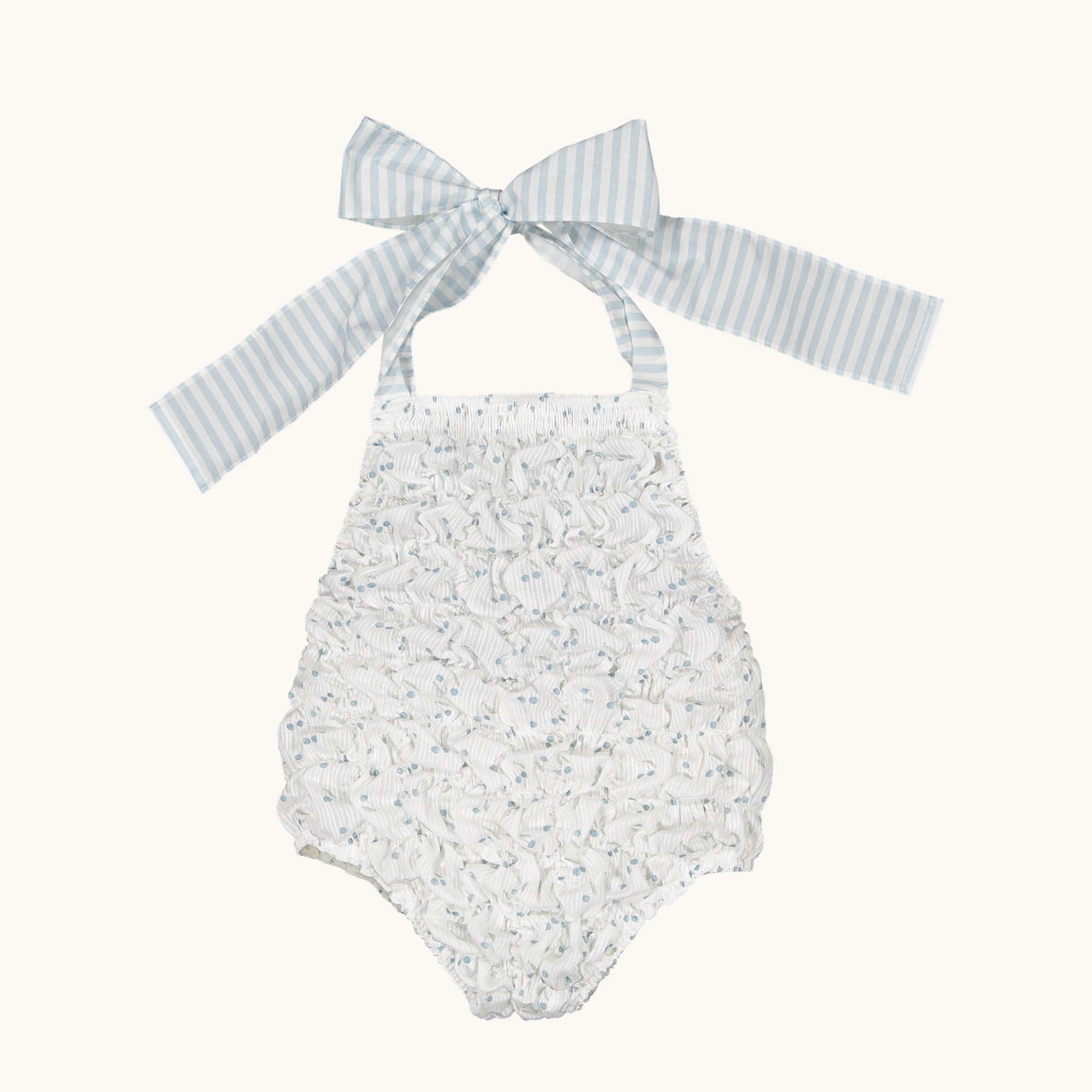Blue cherries  frilled Swimsuit
