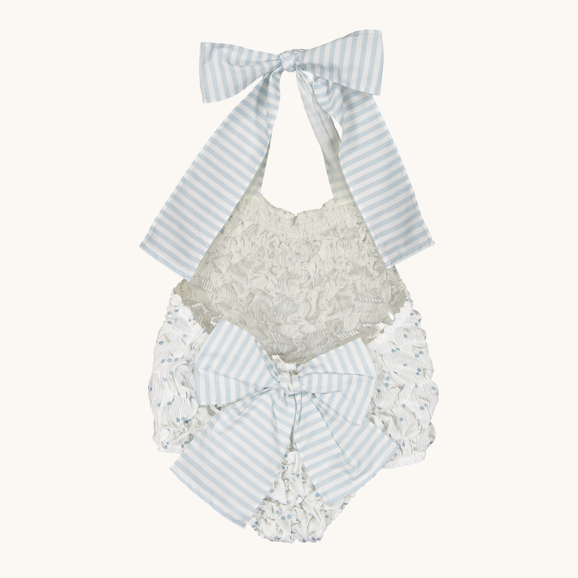 Blue cherries  frilled Swimsuit