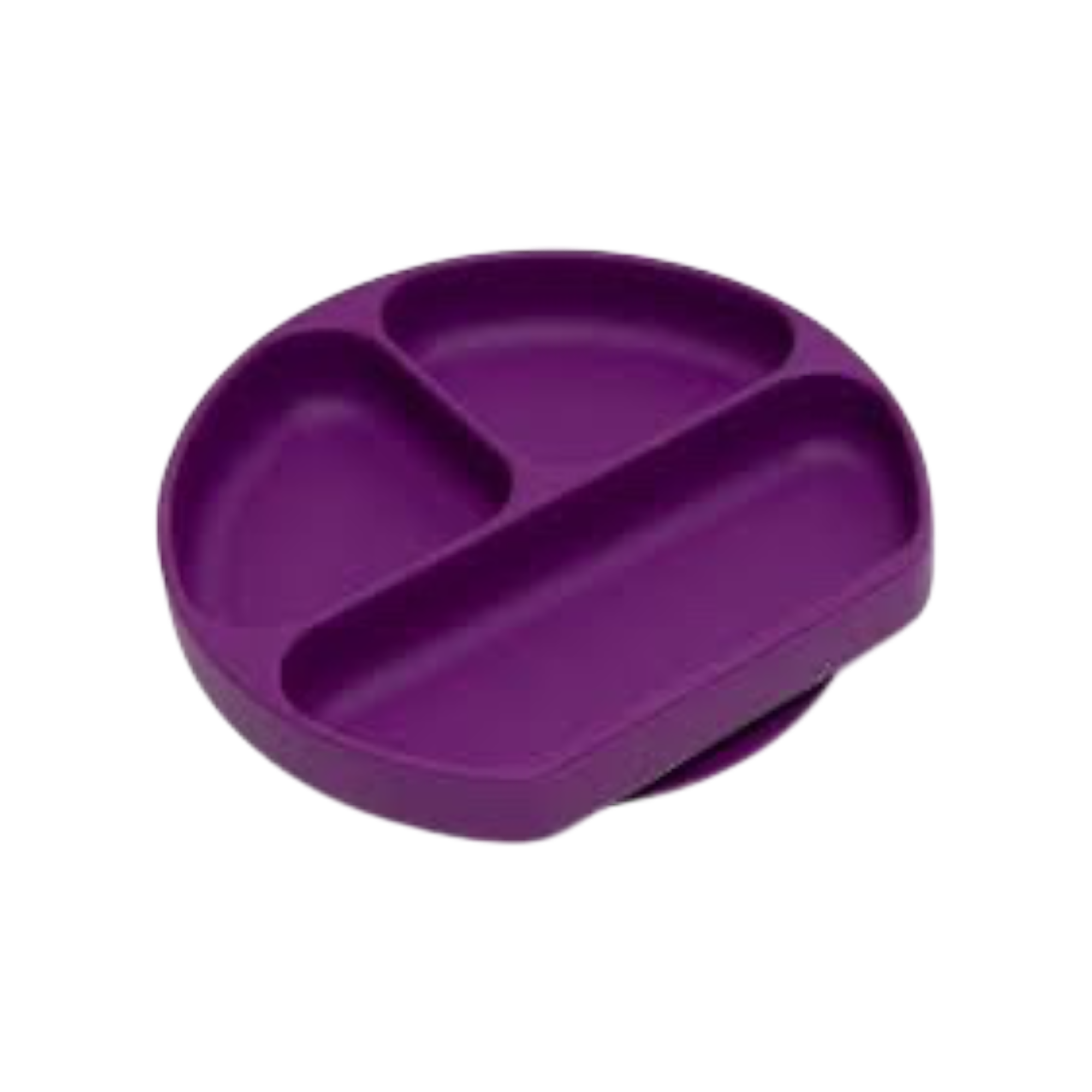 Silicone grip dish purple