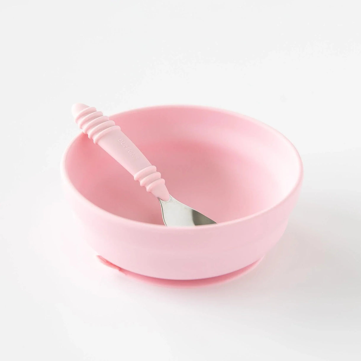 Silicone grip bowl pink