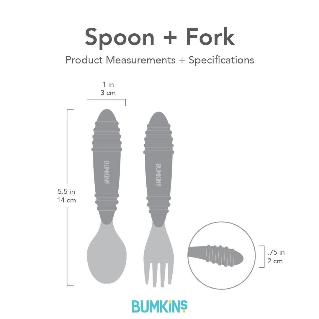 Spoon and fork set Pink