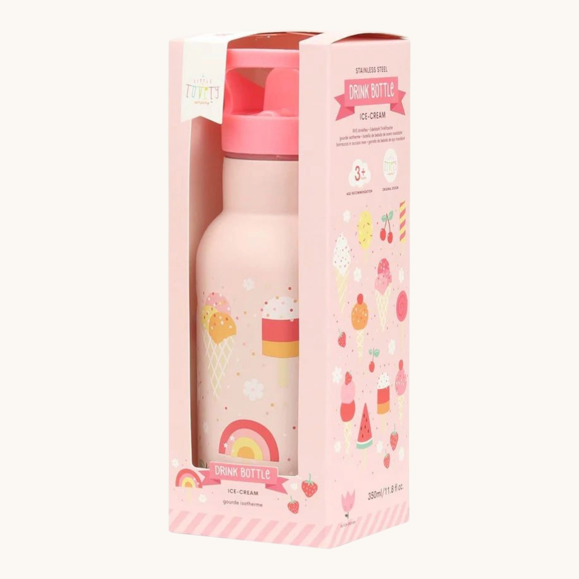 Stainless steel drink bottle: ICE CREAM