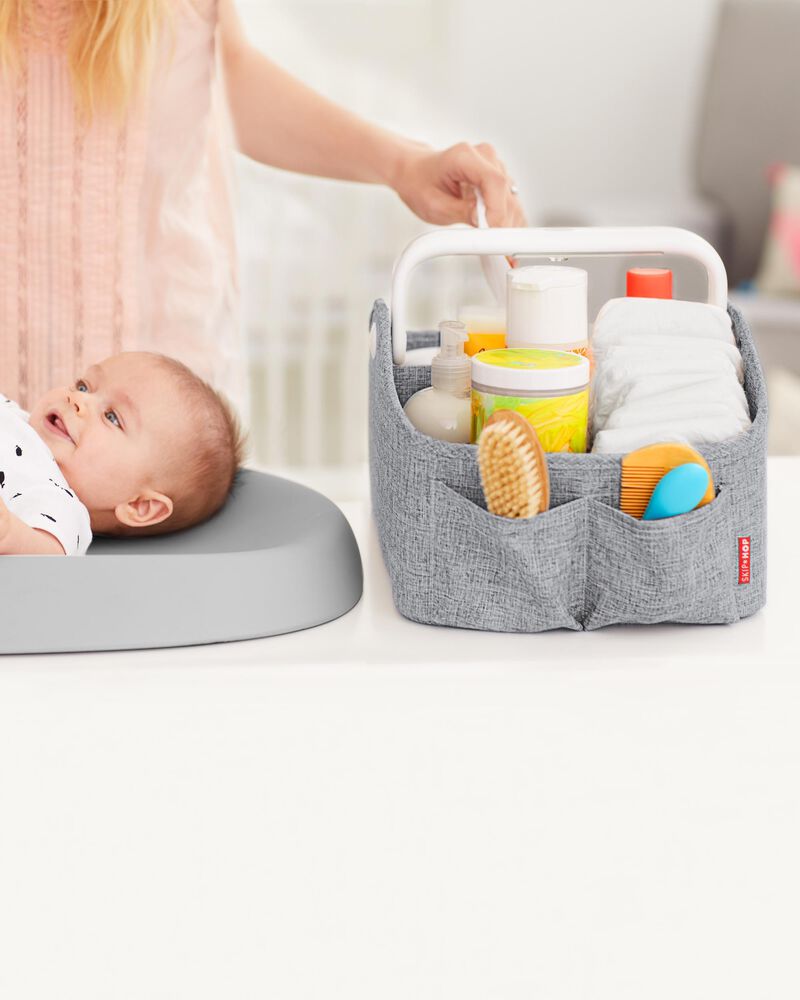 Nursery Style Light-Up Diaper Caddy -  Gris