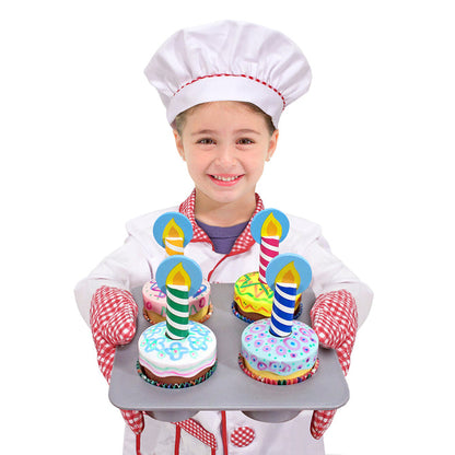 Bake & Decorate Wooden Cupcake Play Set