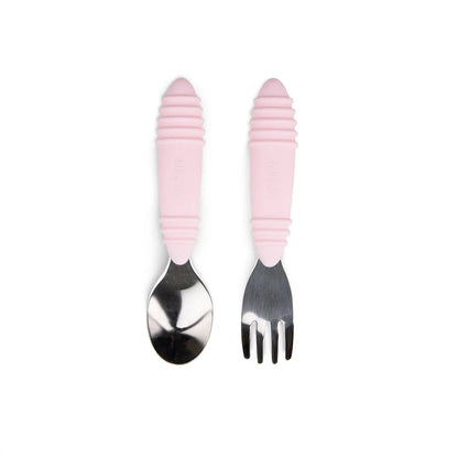 Spoon and fork set Pink