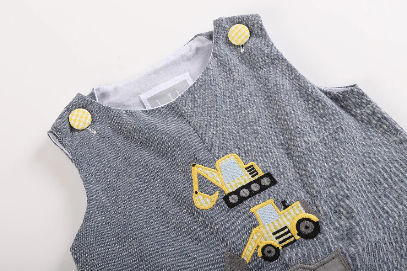 Gray Construction Shortalls