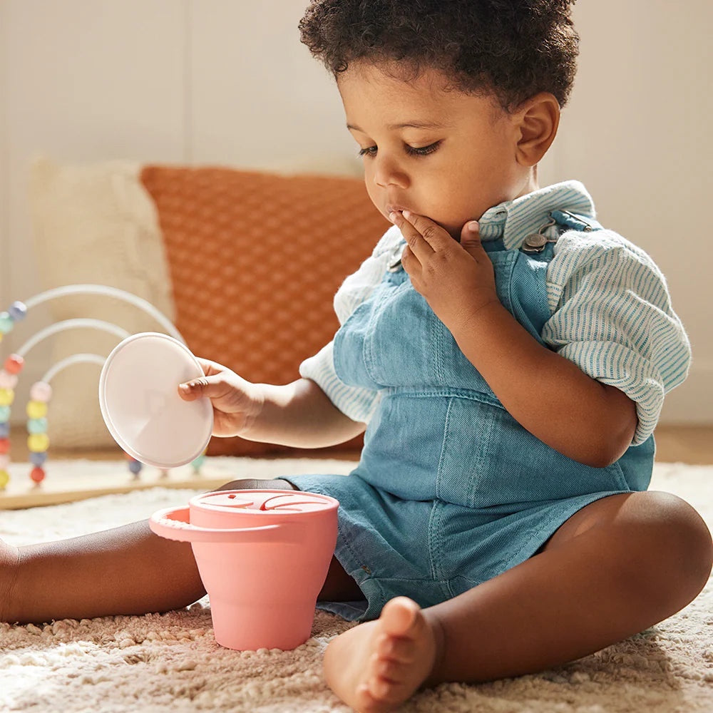 Snack catcher with lid