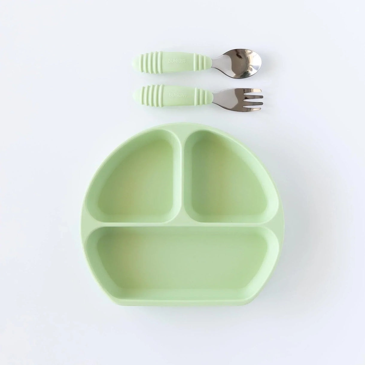 Silicone grip dish sage