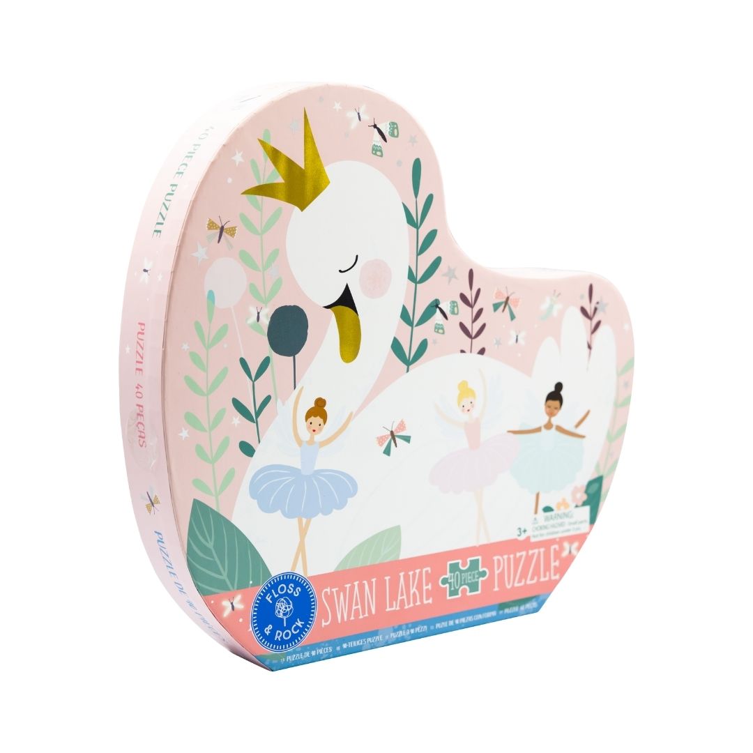 40 Piece Shaped Jigsaw - Enchanted Swan