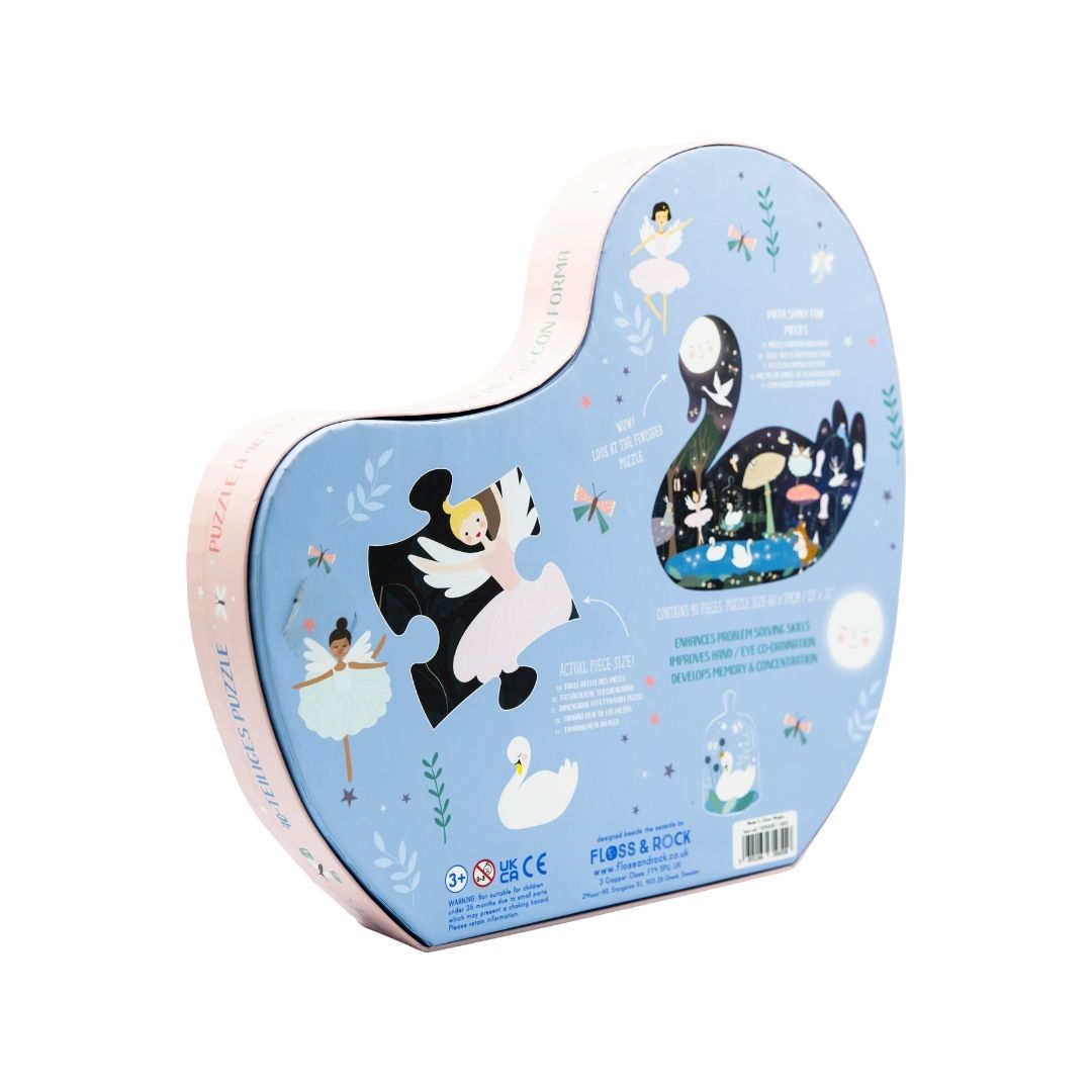 40 Piece Shaped Jigsaw - Enchanted Swan
