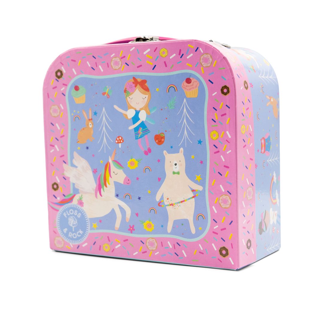 Tin Tea Set 7 Piece - Rainbow Fairy