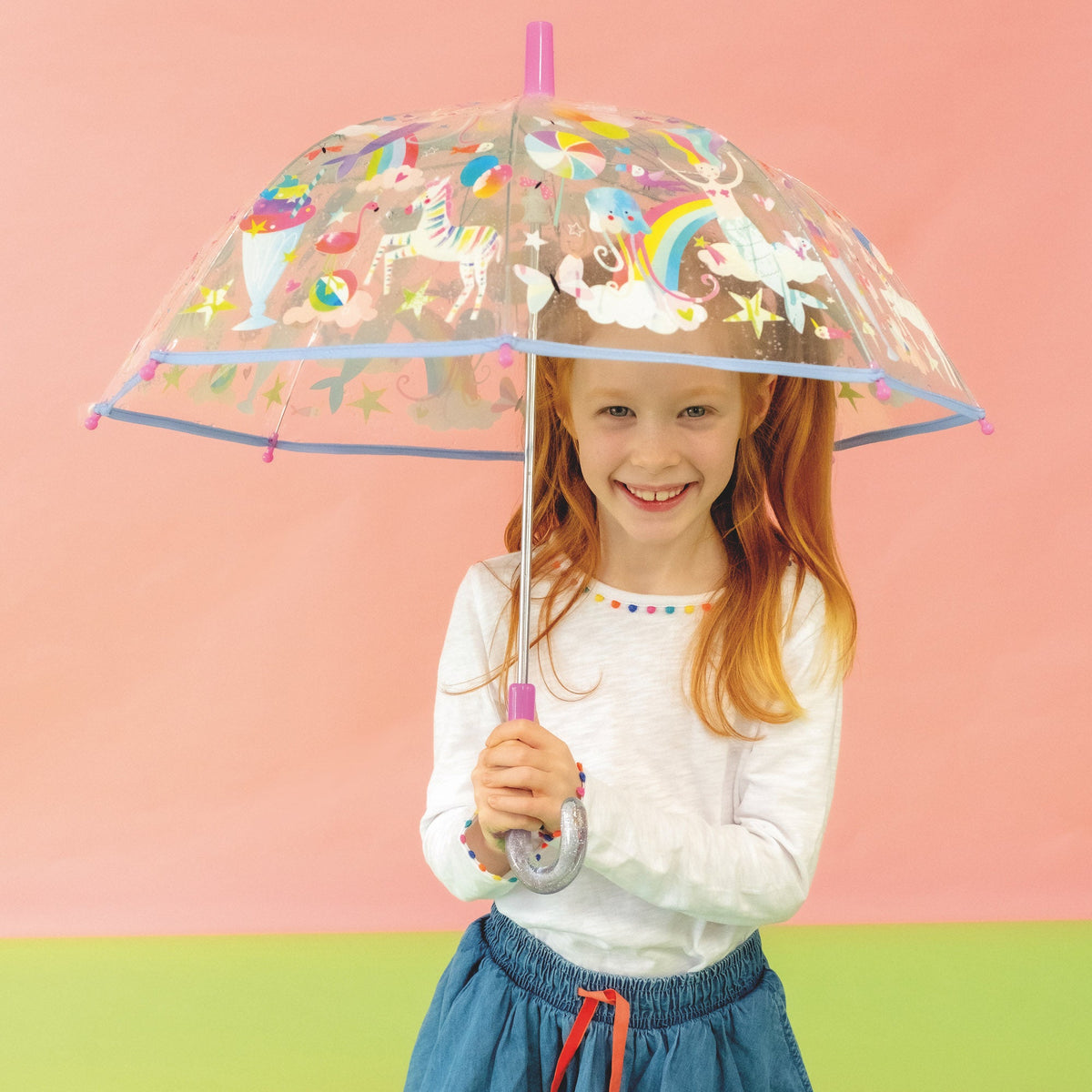 Clear Colour Changing Umbrella - Fantasy