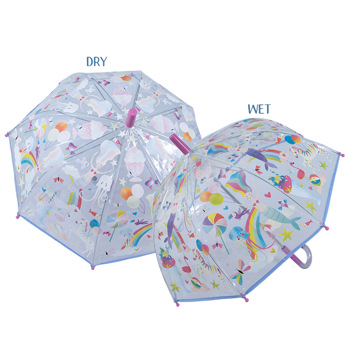 Clear Colour Changing Umbrella - Fantasy