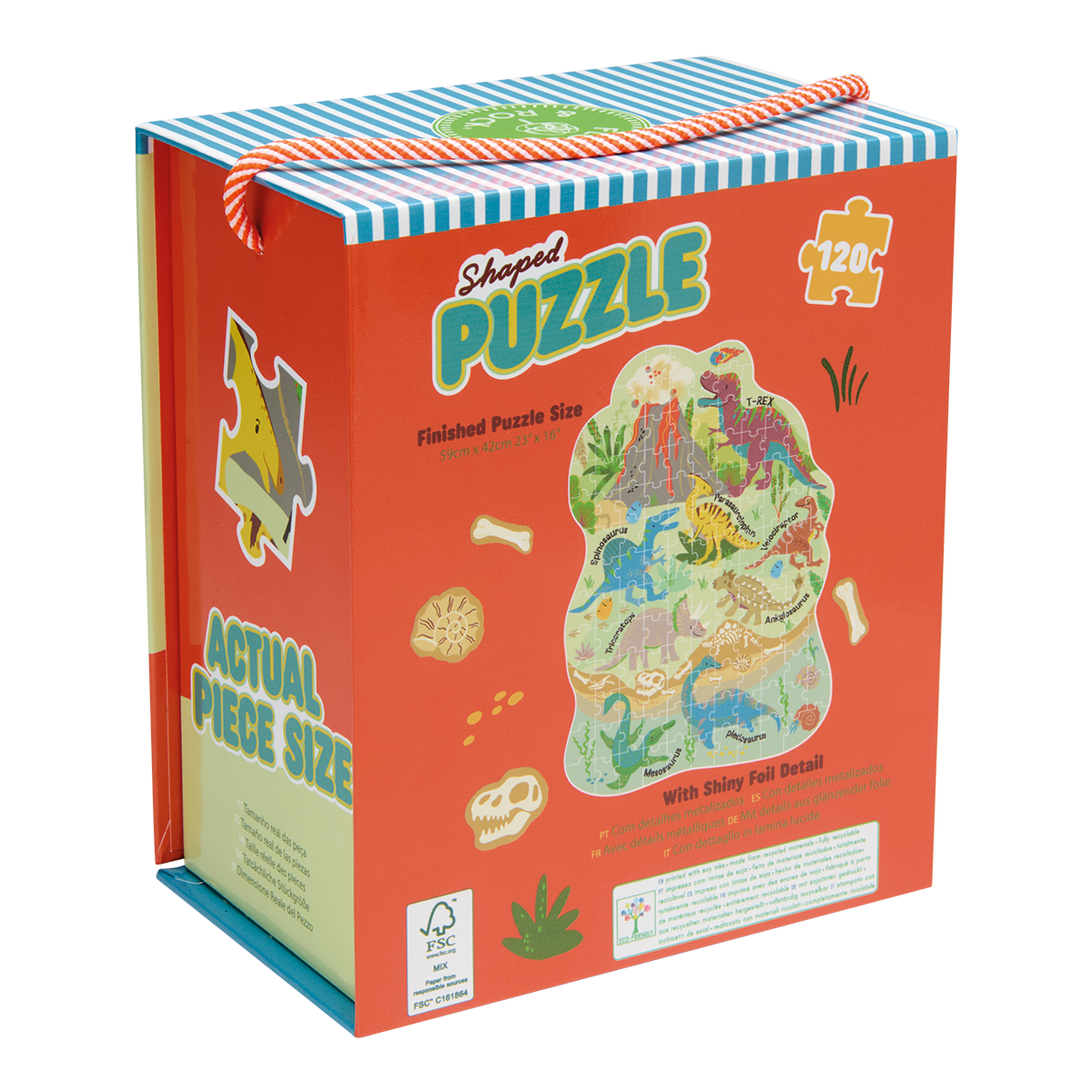 120 Piece Shaped Jigsaw - Dino