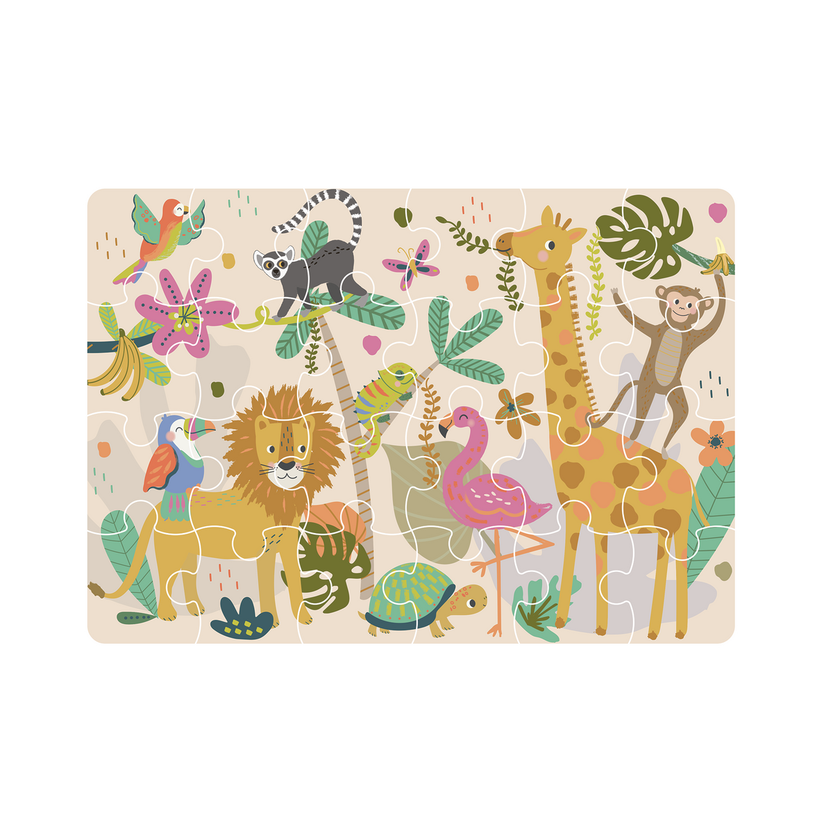 24 Piece Mini Jigsaw - Jungle