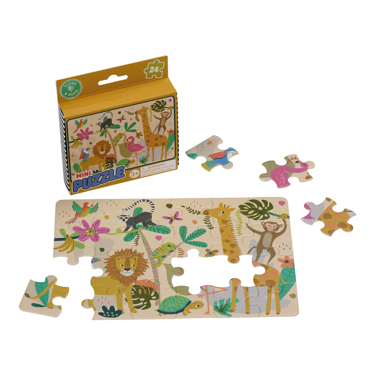 24 Piece Mini Jigsaw - Jungle