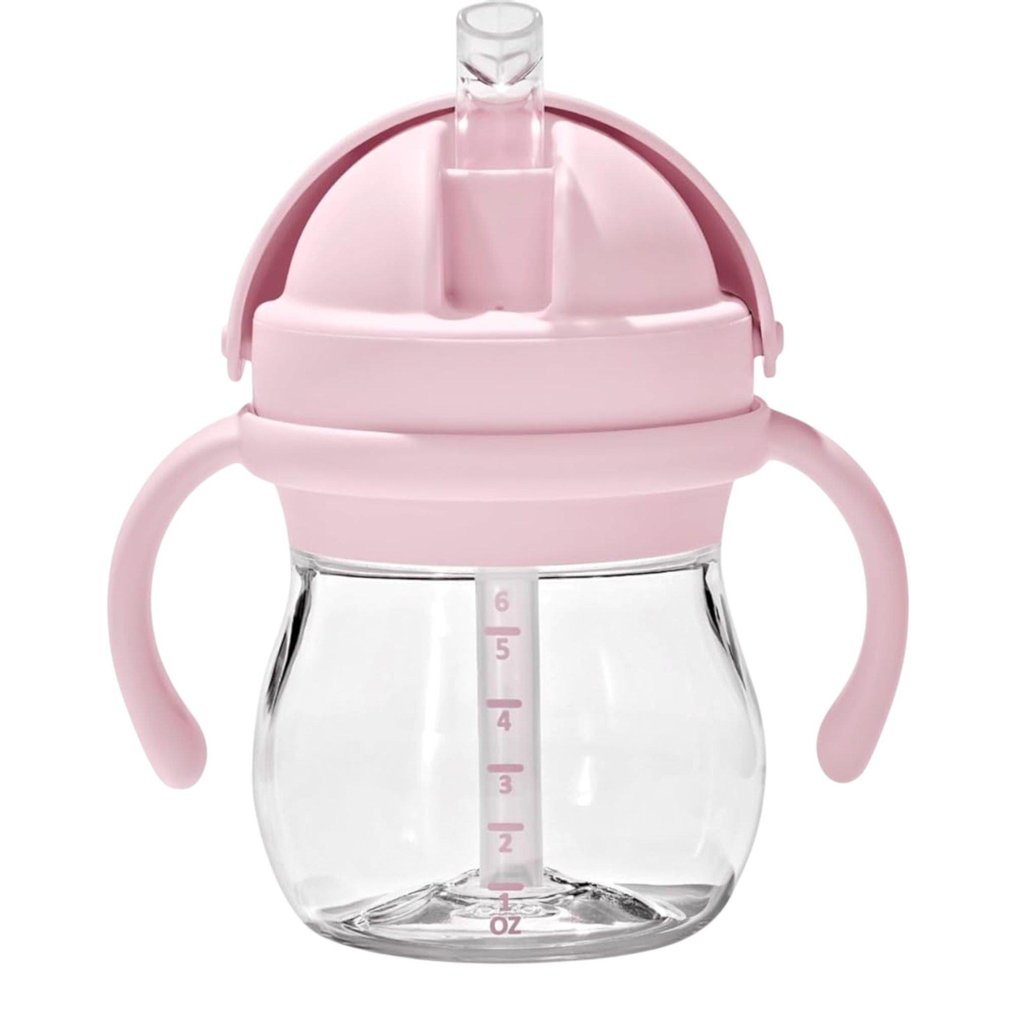 Transitions straw cup with removable handles 6 oz blossom